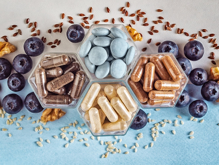 Vitamins and Supplements Resealable Eco Pouches