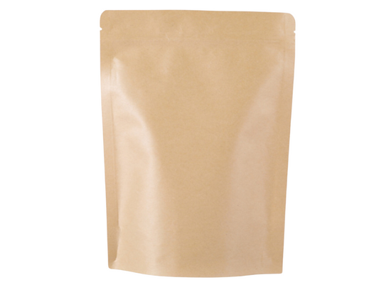 Resealable Kraft Paper Brown Pouch Bag (PE Lined)
