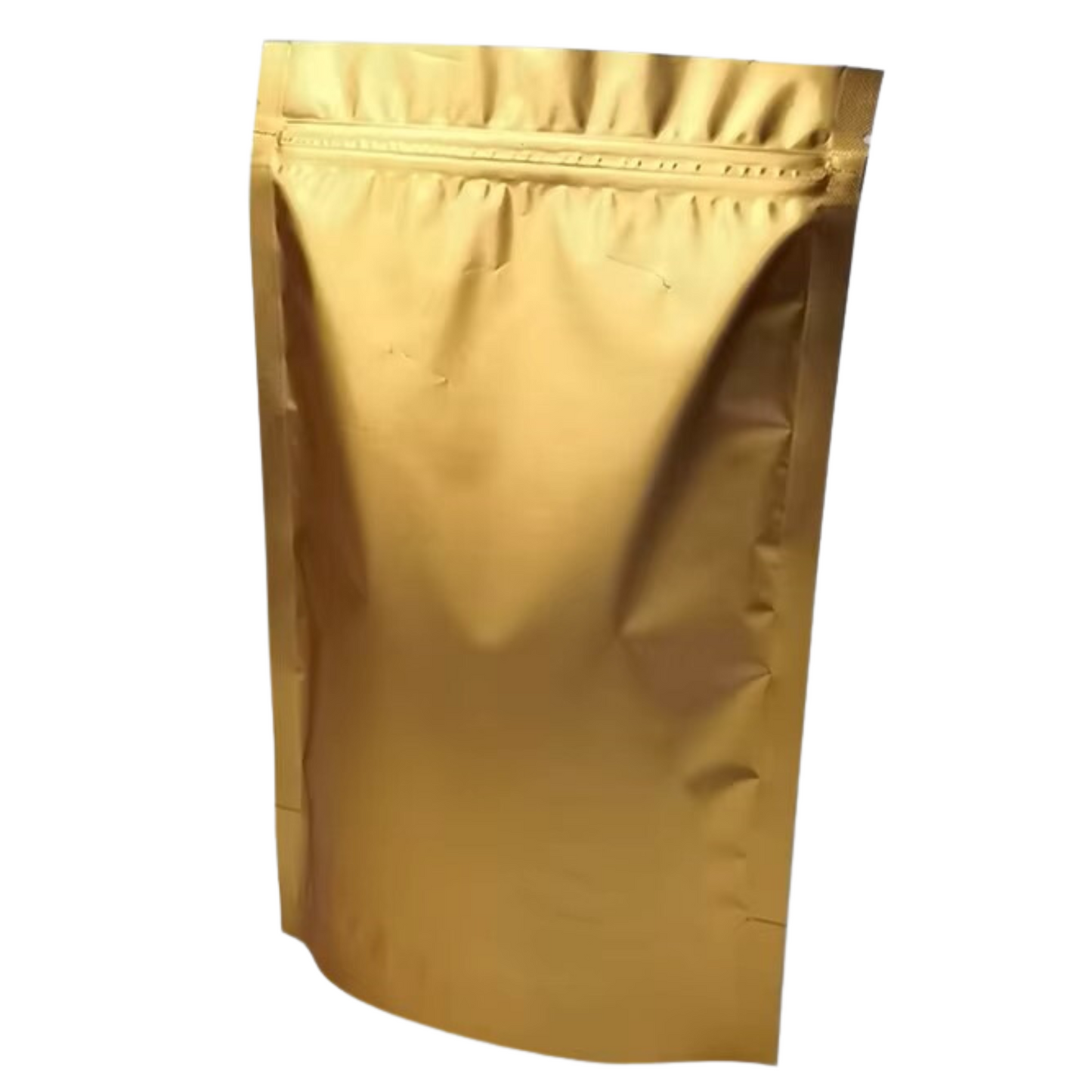Resealable Poly Pouch Bag Foil Back Clear Front (Gold Colour)