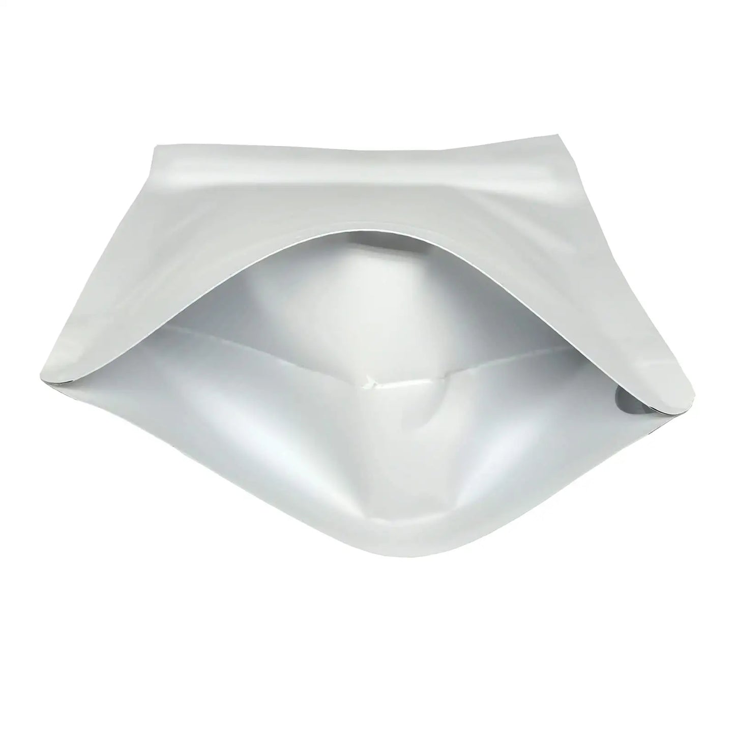 Matte White Resealable Poly Pouch Bags (Aluminium Foil Inner)