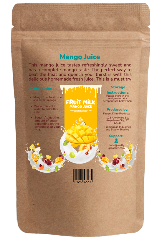 Resealable Pouch Printing - Multicolour on Kraft Brown
