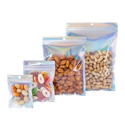 Zip-Lock Resealable Hologram Bags – Premium Food-Grade, Moisture-Proof Packaging (100/pack)