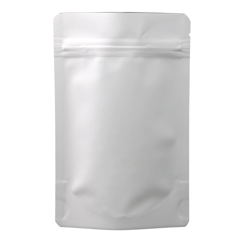 Matte White Resealable Poly Pouch Bags (Aluminium Foil Inner ...