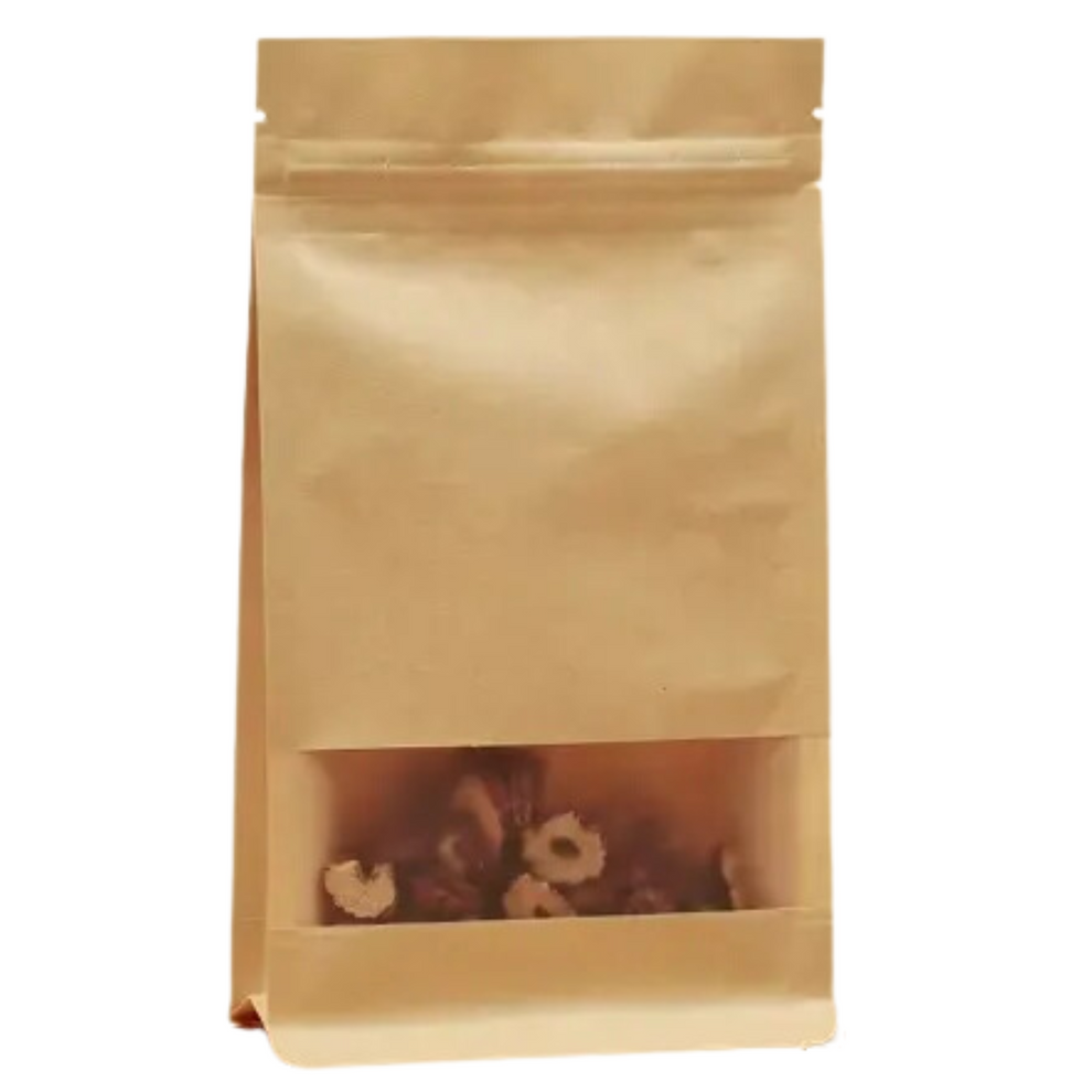 Resealable Kraft Paper Pouch Bag - Durable & Eco-Friendly – Woodpecker ...