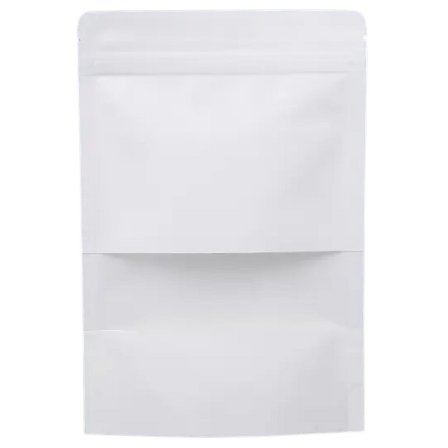 White_Kraft_Paper_Resealable_Pouch_Matte_Window_Stand_up_Bottom_Heat_Sealable_Foodsafe