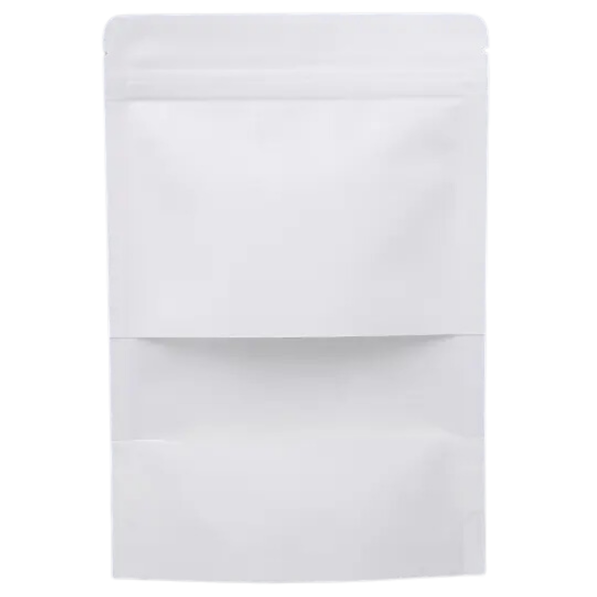 White_Kraft_Paper_Resealable_Pouch_Matte_Window_Stand_up_Bottom_Heat_Sealable_Foodsafe