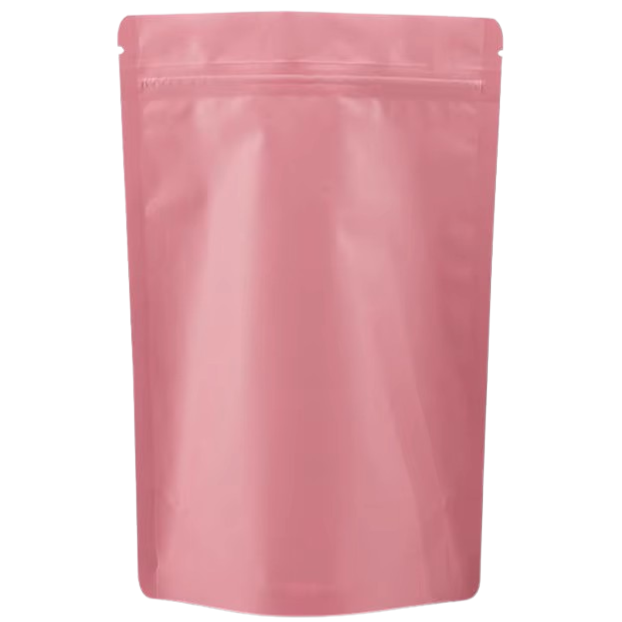 Pink Colour Food Packaging Pouch with Resealing strip
